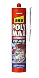 UHU POLY MAX Montagekleber POWER Kartusche, Weißer Montageklebstoff und Dichtmittel mit hoher Endfestigkeit, 425 g