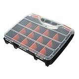 SHINEOFI Praktische Werkzeug Organizer Box Transparenter Sortimentsbox Mit Verstellbaren Fächern Für Kleinteile Für Haushalt