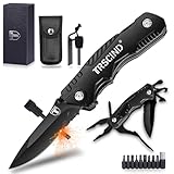 Valentinstag Multitool Taschenmesser, Jahrestag Ich Liebe Dich Geburtstagsgeschenk für Männer Ihn Papa Partner Ehemann, Multifunktionsmesser Herrentag mit Zange Flaschenöffner für Outdoor Camping