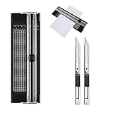 Mini Papierschneider, Papierschneider A4, Tragbare Papierschneidemaschine, Schneidemaschine Papier mit Automatischem Sicherheitsschutz, Schneidemaschine Papier Cutter für Scrapbooking,Karten