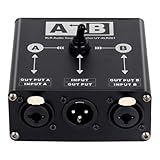 Yarryuter XLR Balanced Passiv 2 in 1 Out oder 1 in 2 Out Audio Source Switcher Box Manual für Mikrofon -Soundkartenmixer