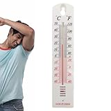 Klassische Temperatur – Außenwettertemperatur innen der Wand, Temperaturanzeige innen und außen für Gewächshäuser, Häuser und Büros