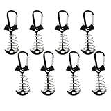 Pffiocix Robuste Zelt-Sandheringe, Mehrzweck-Zeltanker, schwerer Pfahl für Outdoor, Camping, Wandern, 8 Stück