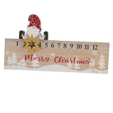 Cabilock 1Pc Weihnachten Countdown Kalender Urlaub Weihnachtstisch Herzstück Weihnachtskalender Weihnachten Wanddekoration Adventskalender Countdown Zum Weihnachtskalender Weihnachten