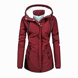 Singular-Point Übergangsjacke Damen Herbst,Winterjacke Damen Grosse Grössen Damen Winterparka Funktionsjacke Damen Kunstfell Jacke Damen Funktionsmantel Damen Jacke Mit Teddyfutter Wintermantel Parka