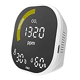Luftqualitätsmonitor, CO2-Detektor, NDIR-Sensor, Temperatur- und Luftfeuchtigkeitstester, automatische Kalibrierung, CO2-Monitor, Luftqualitätsmonitor, Co2-Temperatur-Feuchtigkeitsmessgerät