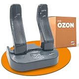 Schuhtrockner elektrisch - Antibakteriell mit [AKTIVSAUERSTOFF] zur Desinfektion Schuhwärmer Stiefel Trockner Für Skischuhe Kinderschuhe Heizung Lüfter Sneaker Helm (grau)