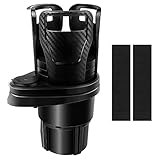 2 In 1 Auto Getränkehalter 360° Drehbar Auto Becherhalter Universal KFZ Auto Trinkhalter Einstellbar Kaffeebecherhalter Flaschenhalter Cupholder Dosenhalter für Meisten Flaschen