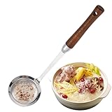 Sieb, Löffel, Sieb, Nudelsieb, rutschfest, feinmaschig, Ölfilter, Fettabschäumer für Fett, Soßenschaum, Zuhause, Küche, Esszimmer