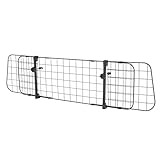 Kerbl Autoschutzgitter (Farbe schwarz, Höhe 30 cm, Breite 96 - 145 cm, aus Metall, mit stabiler und platzsparender Befestigung) 80581