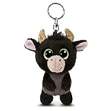 NICI Glubschis: Das Original – Glubschis Schlüsselanhänger Stier Bubalu 9 cm – Stier Kuscheltieranhänger mit Schlüsselring für Schlüsselband, Schlüsselbund & Schlüsselhalter – Taschenanhänger