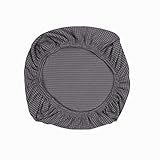 Yikko Elastic Stretch Spandex Stuhl Sitzbezüge Schonbezüge Waschbare Passform für Bürostühle, Esszimmerstühle, Bar Hochzeitsfeier Dekor (1, Grau)