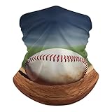 QMNRTK Baseball-Sturmhaube, UV-Schutz, Gesichtsmaske, atmungsaktiv, Halstuch, Skimaske für Männer und Frauen, Kopfbedeckung, Bandana, elastischer Gesichtsschal, weiß, Einheitsgröße