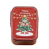 Weihnachtsgeschenkboxen - Heiligabend | Süßigkeitentüten | Weihnachtsplätzchen | Keksdose mit Deckel | Weihnachtsbehälter für Keksdosen | Schachteln