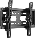 JXMTSPW TV Wandhalterung Neigbar für 14-42 Zoll LED LCD OLED Plasma Flachbildfernseher, 32 38 40 Flach Curved Fernseher oder Monitor, TV bis zu 25kg, Max VESA 200x200mm Fernseher Halterung Kippbar