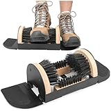 SULPO Wetterfester Schuhabstreifer Mit Bürsten - Fußabtreter Außen für Garten, Terrasse & Werkstatt - Robuste Metallkonstruktion, rutschfest - Ideal für Hausbesitzer, Handwerker & Familien