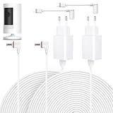 2er-Pack 7 m langes Netzkabel und Adapter, kompatibel mit Ring Spotlight Cam Plus/Pro und Stick Up Cam. Akku, Ladekabel für Ring, wetterfester Netzstecker und Micro-USB-Ladekabel