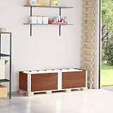 BOWEKAM Home & Garten Palettenhalsbänder 2 Stück Braun 150x50 cm Massivholz Pinien-Möbel Auswahl