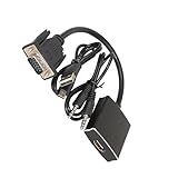 Angoily VGA Auf Kabel 25cm 1080P Video Konverter Adapter Für Laptop Desktop Monitor Beamer HDTV Kurzadapter Für Optimale Bildübertragung