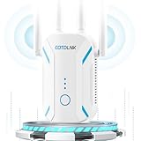 COTDLNK 2025 WLAN Verstärker für Heim WLAN Repeater WiFi Booster bis zu 2600sq.ft WiFi Internet Repeater | 1200 Mbit/s | Dualband 2.4G&5G | Einfache Einrichtung | EU-Stecker