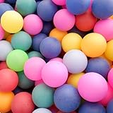 Dafencar Tischtennisbälle Bunt, 40 Stück Bunte Tischtennisbälle, Tischtennisbälle Bunt Glatte Oberfläche, Ping Pong Bälle für Erwachsene, Kinder, Handwerk, Dekorationen, Familienspiele (Farbmischung)