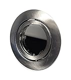 RUTEC Alu-Druckguß Einbaustrahler ALU5537 eisen gebürstet, 30° schwenkbar, ohne Sprengring