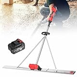 NVYAZJ Elektrische Betonkelle, 150 cm Betonglätter Mit Geschwindigkeits-/Batterieanzeige, 9-stufige Vibrationsfrequenzeinstellung Für Dekoration, BAU