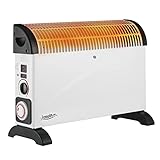 LEMODO Elektroheizung 2000W | Mobile Konvektorheizung mit 3 Leistungsstufen (750W/1250W/2000W) | Energiesparende elektrische Heizung | Heizgerät ohne Gas und Öl | Tragbarer Elektroheizkörper