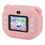 Naroote Instantkamera, 2 Zoll HD -Bildschirm Kinderkamera Thermaldruck Multifunktional für Geburtstagsgeschenk (Rosenate)