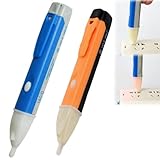 Berührungsloser Spannungsprüfer, Spannungsprüfer, elektrischer Teststift, Spannungsprüfer, digitaler Teststift, spannungsführender Teststift, Testbereich 90 V-1000 V, mit Taschenlampe und
