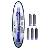 Füllfederhalter für Herren, transparenter Schaft, 0,38 mm, Füllfederhalter-Set, Platin, Preppy Founting Kugelschreiber, Schreibwaren für Layout, Journaling, Markierung, professionelle Schule