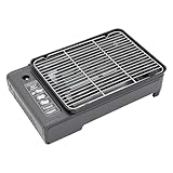 Tragbarer Tischgrill Gas, Camping Grillset Camping BBQ Set Gaskocher Campingkocher mit Grillnetz Kassettengrill mit Grillpfanne Outdoor Gaskocher Camping Gasgrill mit Koffer
