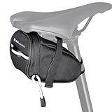 VeloChampion Kleine Satteltasche, 1 Liter Fassungsvermögen – Fahrrad-Satteltasche, tragbare, reflektierende Fahrradtasche