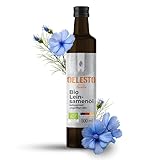 OELESTO® BIO LEINSAMENÖL [500 ml] kaltgepresst - edles reines Leinsamenöl - Dips, Salatdressings - Salatöl - Reich an Omega-3-Fettsäuren - Leinöl Bio