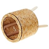 KAHDGSS Blumentöpfe Mit Stand Rattan Geflochtener Pflanzenhocker Korb Gestaltet Mit Holzbeinen Blumentöpfe