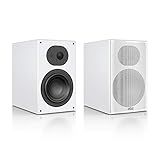 Nubert nuLine 34 Regallautsprecherpaar | Lautsprecher für Musikgenuss | Heimkino & HiFi Qualität auf hohem Niveau | Passive Regalboxen mit 2 Wegen Made in Germany | Kompaktlautsprecher Weiß | 2 Stück