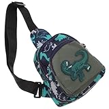 Abaodam Dinosaurier Umhängetasche Kleiner Gürteltasche für Jungen und Mädchen Schultertasche mit Praktischem Stauraum für Schlüssel und Snacks