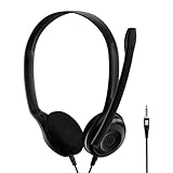EPOS PC 5 Chat Stereo Headset PC, Kopfhörer mit Kabel, Inline-Lautstärke, Stummschaltung & Mikrofon-Rauschunterdrückung, Hochwertig, für Laptop, PC, Mac - Online-Anrufe