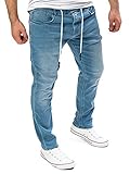 Yazubi Erik - Jeans Herren Jogginghose - Herrenjeans für Männer - Stretchjeans Hosen Slim Fit, Mittelblau (Estate Blue 194027), W33/L32