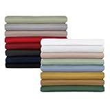 Blumtal® Basic Betttuch 160x275 cm für Matratzen 90x200 cm - Bettlaken ohne Gummi - Oeko-TEX zertifiziertes Betttuch ohne Gummi aus gebürstetem Microfaser - Bettwäsche 90x200 cm - Aurora Rot - Rot