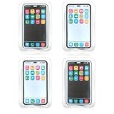 com-four® 4X Taschenwärmer wiederverwendbar - Handwärmer im Handy Design - Wärmepad für kalte Tage und für unterwegs - Wärmeknickkissen Smartphone
