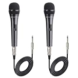 Cable Matters 2er-Pack dynamisches mikrophon mit Nierencharakteristik und 4,5 m Kabel, kabelgebundenes Gesangsmikrofon/mikrofone für Karaoke, mikrofon singen, mikrofon Gesang