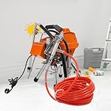 Hochdruckspray 2.7 Liter - 3000W Pumpsprühflasche mit Verstellbarer Lanze und Verlängerungsstange - Perfekt für Farbe, Latex-Farbe, Bodenfarbe, wasserdichte Beschichtung