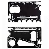 2 Stück Multitool-Karten-Multifunktions-Taschen-Werkzeug, Kreditkartenetui-Größe, Multi-Tool für Überleben