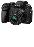 Panasonic Lumix DMC-G7KEC Evil Kamera mit 16 MP, 7,6 cm (3 Zoll) Display, 4K-Videoaufnahme, WLAN, RAW, ergonomisches Gehäuse, Set mit Lumix Vario 14-42 mm/F3.5-5.6, Schwarz