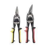 2025 Luftfahrtscheren-Set, linker und rechter Schnitt, normale Blechschere (gelb + rot)