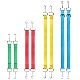 Spanngummi mit Haken, Gelanty 8PCS Expander mit Haken, Extra Starke Gepäckspanner, Gummiseil, Bungee Cord, Gummispanner mit Haken für Fahrrad, Motorrad, Auto Gepäck Pakete(30CM, 60CM, 90CM, 200CM)