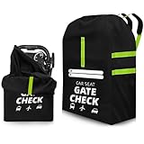 Kinderwagen Transporttasche – Flugzeug & Buggy Faltbare Schutztasche Griff und Schultergurt, Geeignet für Kinderwagen und Kindersitze. Extra Größe (46 × 46 × 91 cm), Kompatibel Cybex Maxi-Cosi