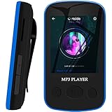 32GB Leichter Sport MP3 Player - Mini Wearable Aiworth Musik Player mit Bluetooth 5.0, HiFi Sound, Kleiner Clip MP3 Player zum Laufen, Joggen, unterstützt bis zu 128GB