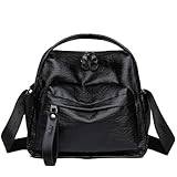 unisoul Handtaschen Damen Umhängetasche PU Leder Crossbody Bag mit Verstellbarer Schultergurt Schultertasche Damen für Arbeit Schule Shopper Lässige täglich